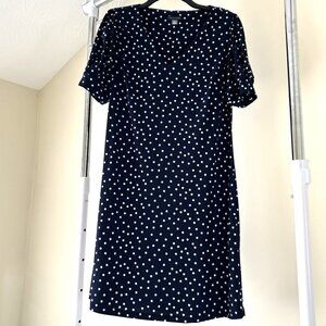 Tommy Hilfiger Navy Blue & White Polka Dot Women's Dress